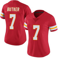 Womens Kansas City Chiefs Harrison Butker Red Limited Team Color Vapor Untouchable Jersey